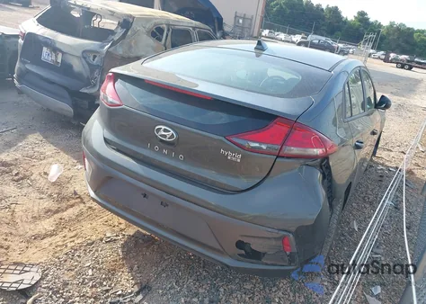 2020 Hyundai Ioniq Hybrid Blue z USA, uszkodzony, nr VIN KMHC65LC4LU227313